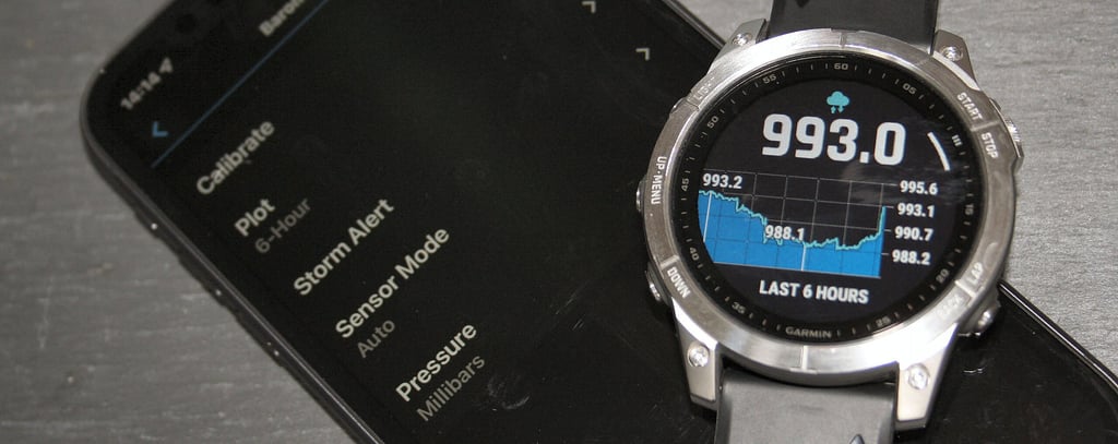 Garmin Fenix 7 barometer