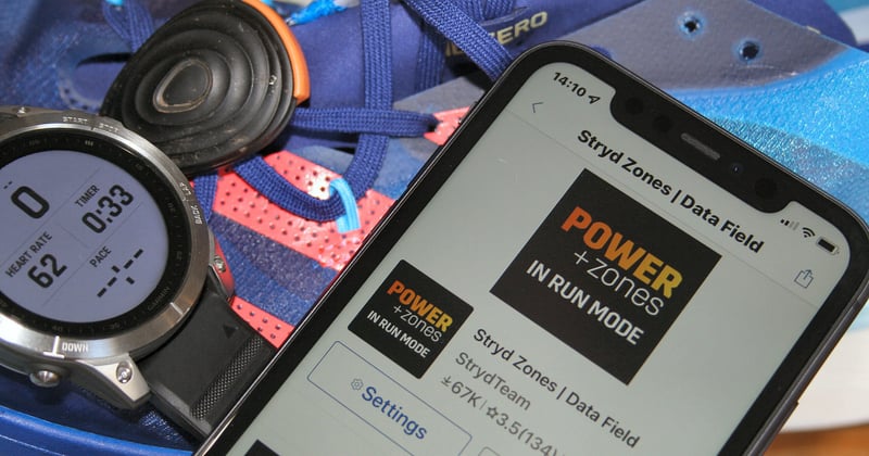 Garmin Fenix 7 stryd data field