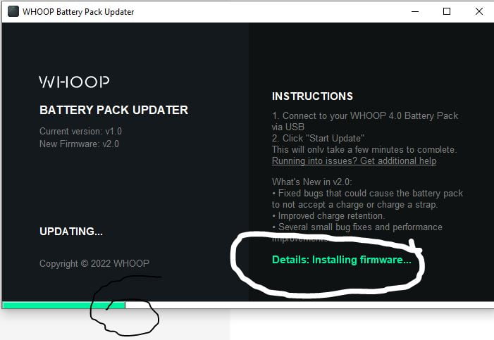 Whoop Band 4.0 - New Firmware For The Battery Pack