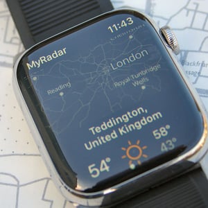 Apple Watch 7 45mm with My Radar App