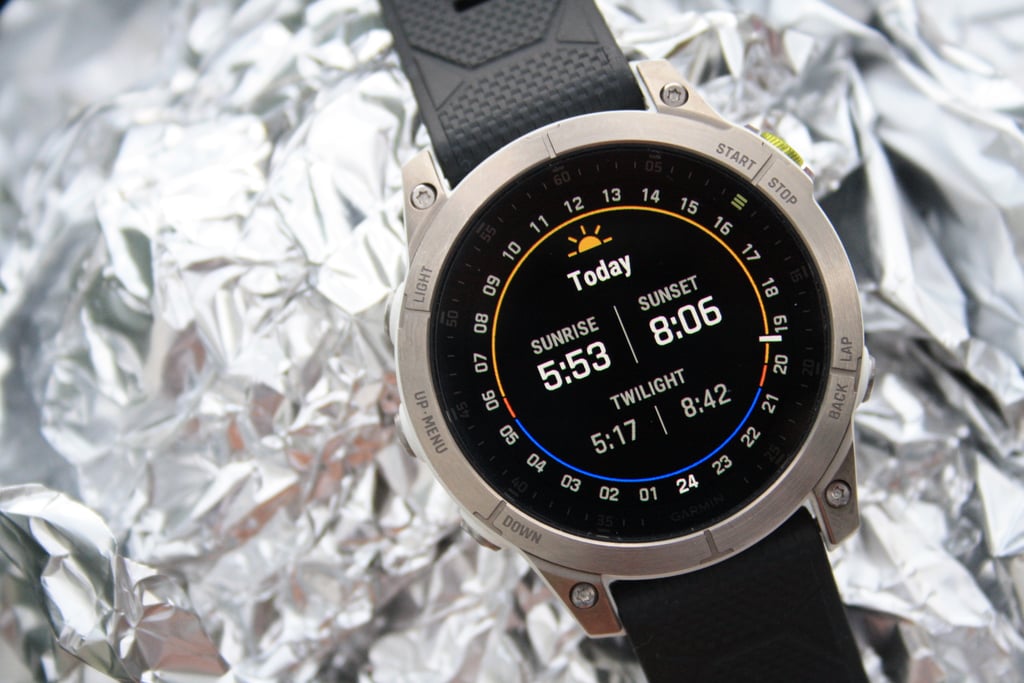 Garmin Epix 2 review sunrise sunset