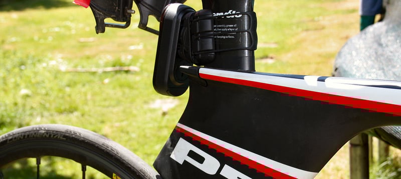 Garmin Varia RCT715 on a time trial bike