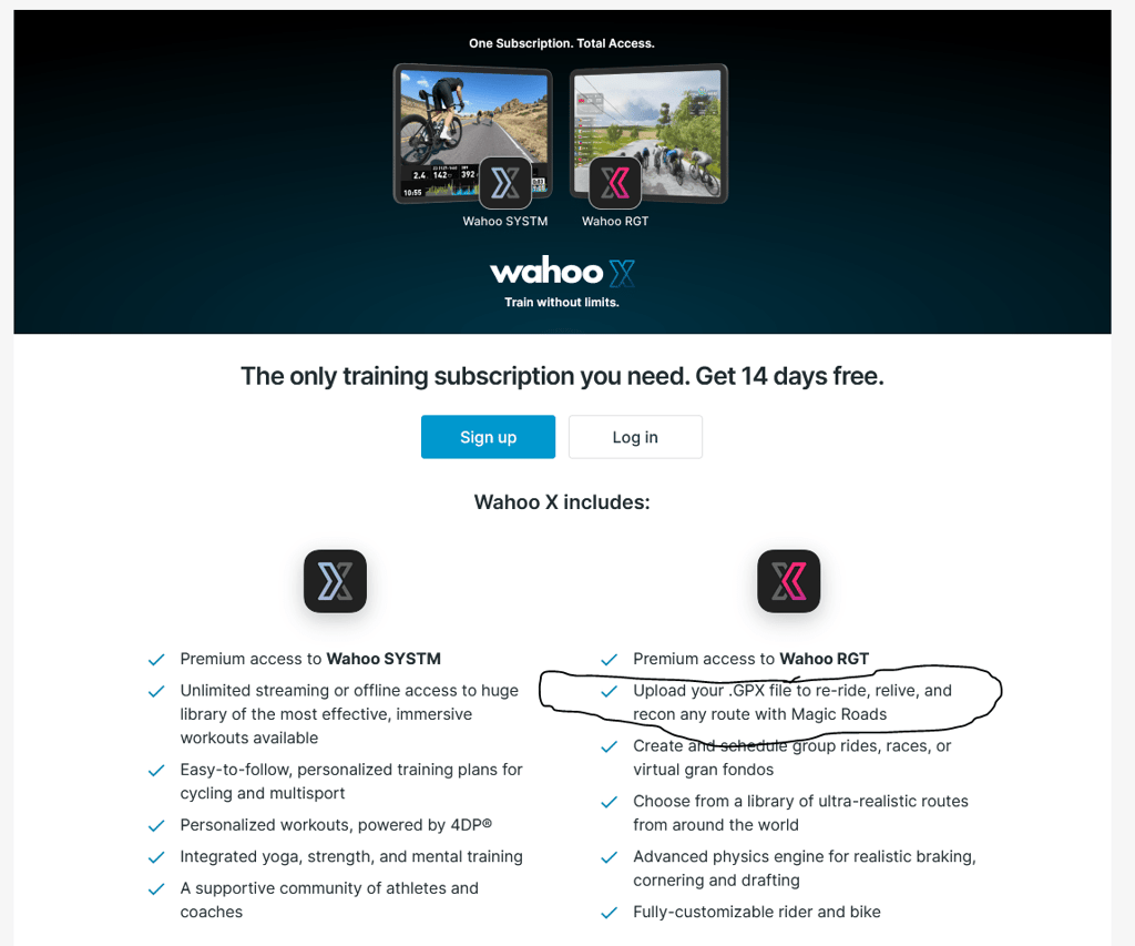 wahoo x RGT Magic Ride