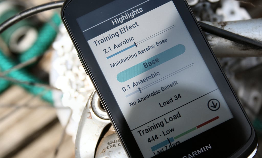 Garmin Edge 1040 Solar Training Effect Anaerobic Aerobic Review