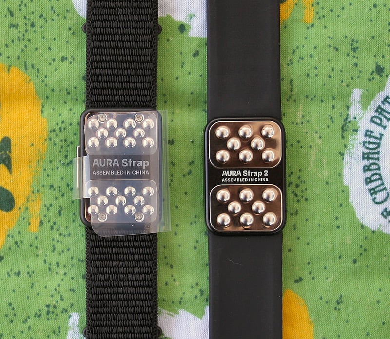 Aura strap 2 vs oura strap 1 - rear view