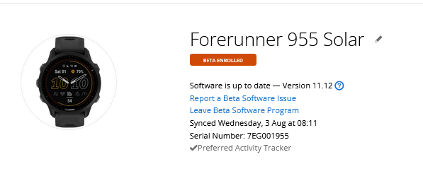 Garmin 955 Beta - Sign Up Details!