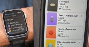 Apple Watch - Track Sports Supplements, Vitamins & Medications