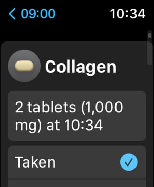 Apple Watch - Track Sports Supplements, Vitamins & Medications