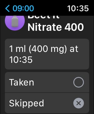 Apple Watch - Track Sports Supplements, Vitamins & Medications