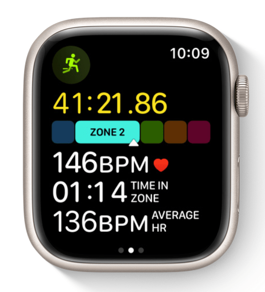 apple watch watchos 9 heart rate zones