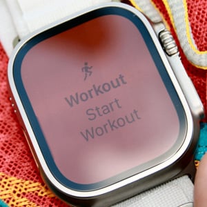 Apple Watch Ultra Start Workout