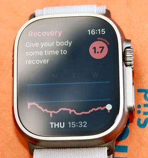 Apple Watch Ultra TRAINING TODAY app