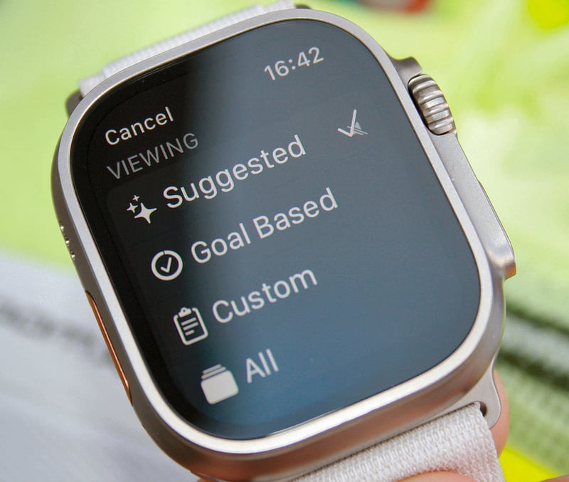 Apple Watch Ultra custom workout