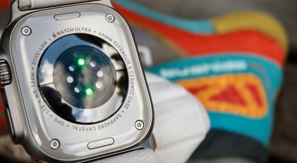 Apple Watch Ultra optical heart rate sensor for atrial fibrillation detection