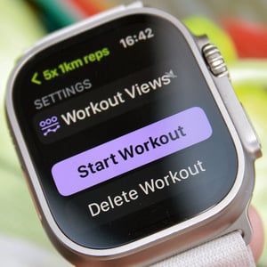 Apple Watch Ultra start custom structured workout