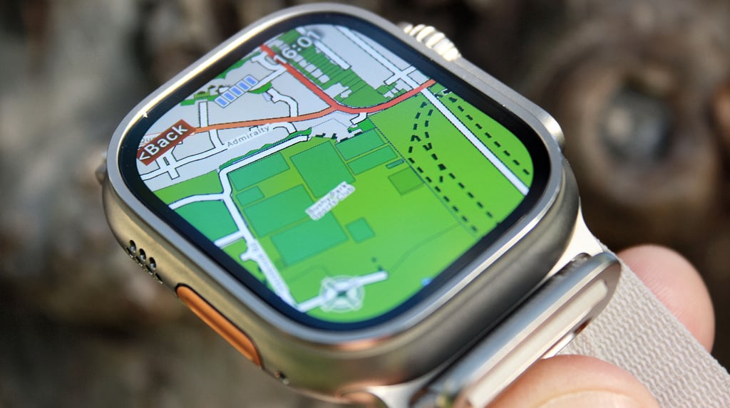 Apple Watch Ultra with WorkOutDoors App