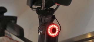 Magene L508 radar tail light on TT bike