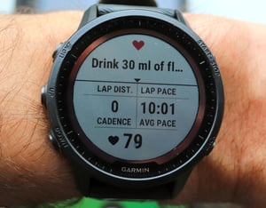 nix biosensor garmin ciq app drink alert