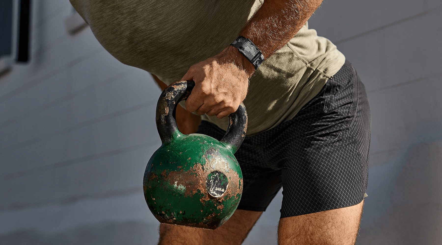 whoop band with a faceless strap