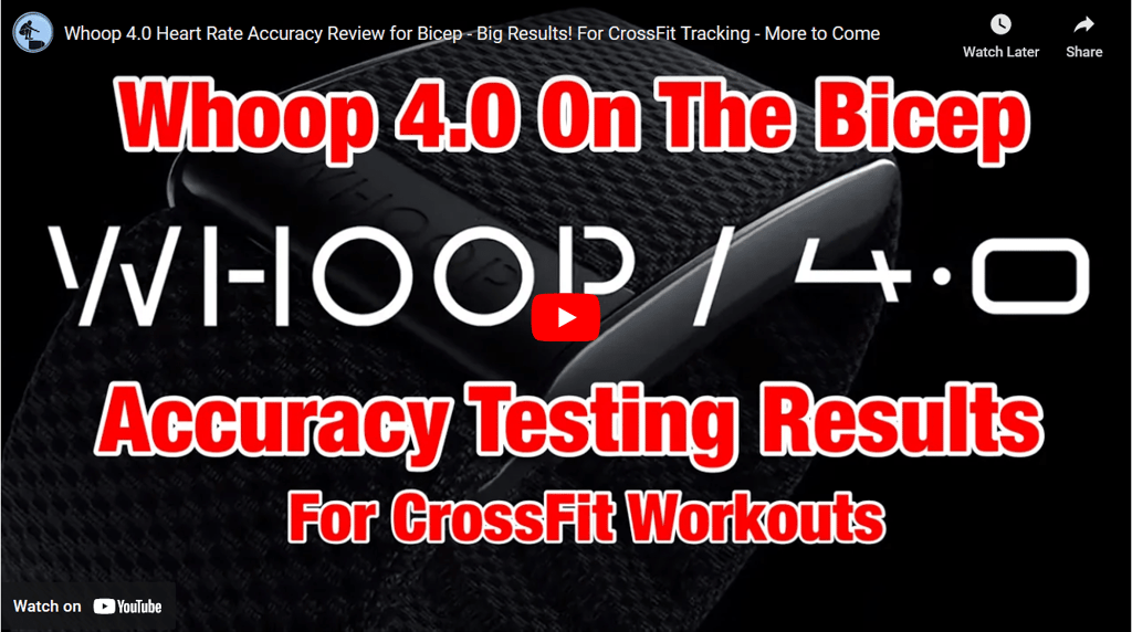whoop 4 strap accuracy results