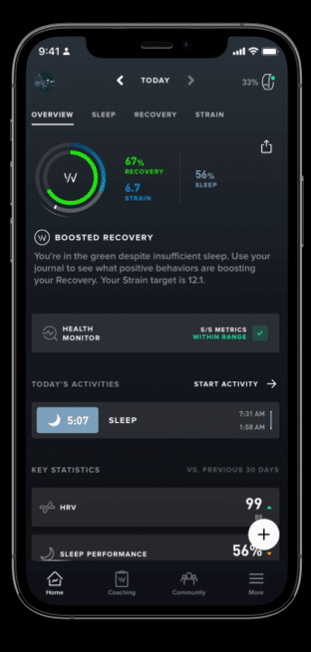 WHOOP Stress Monitor
