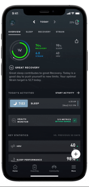 Whoop - New Recovery Behaviours