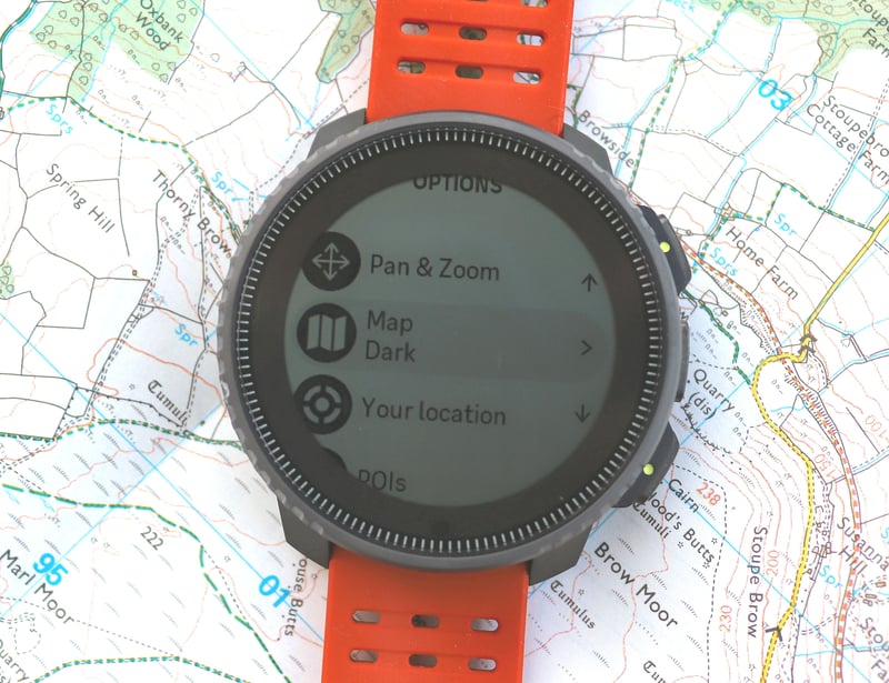 Suunto Vertical map type