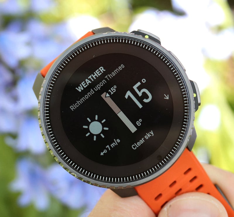 Suunto Vertical weather widget