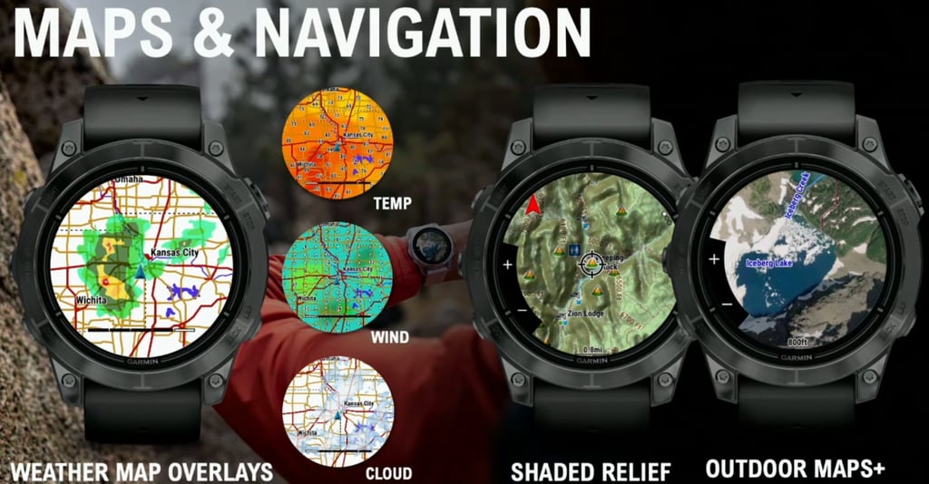 garmin fenix 7 epix pro map overlays
