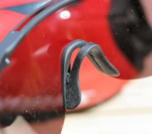 vinco performance eyewear sunglasses sports nose bridge interior detail