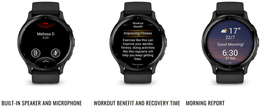 garmin venu 3 recovery time and microphone speakers