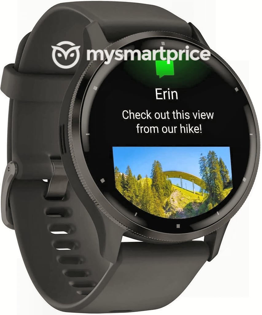 garmin venu 3 smart notifications with image