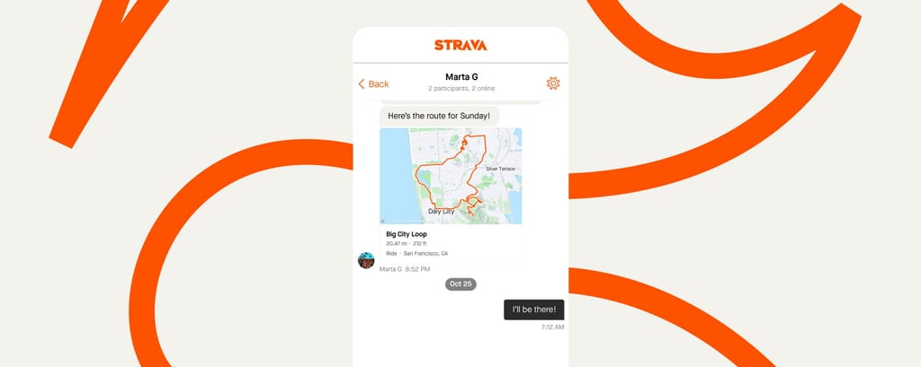 strava messaging