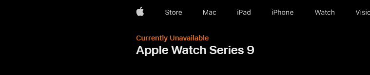 apple watch series 9 unavailable