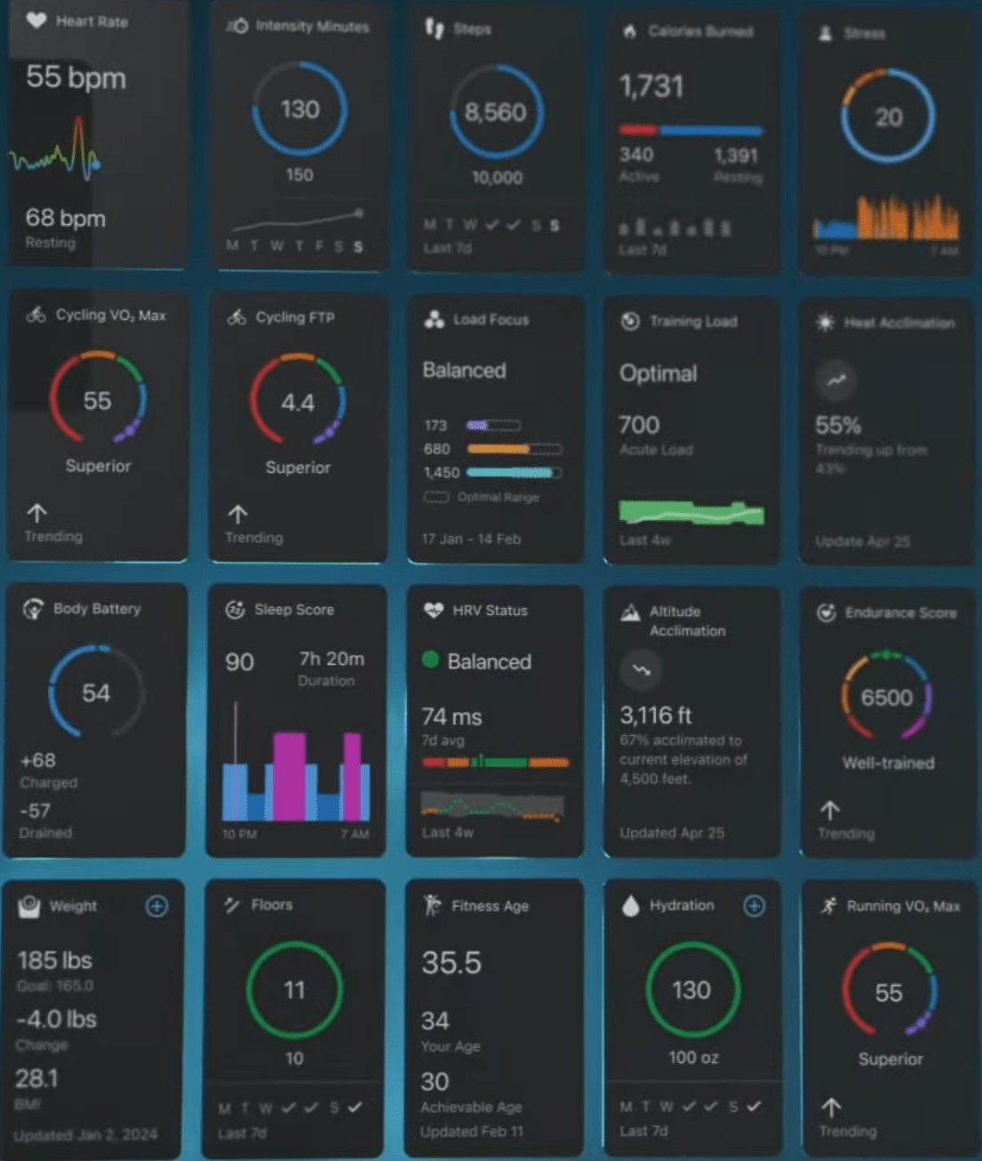 New Look Garmin Connect mobile app