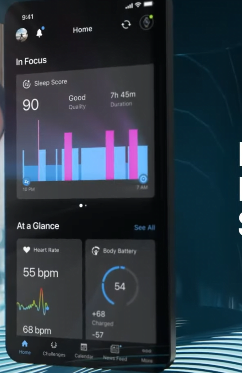 New Look Garmin Connect mobile app