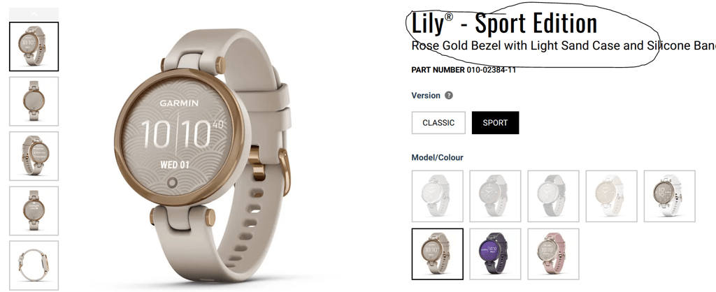 [first Photo] Garmin Lily 2