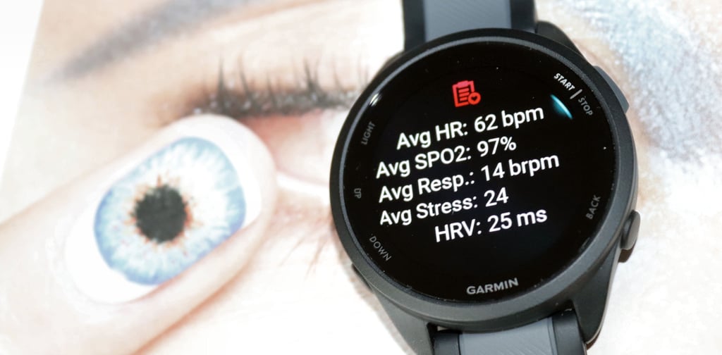 Garmin Forerunner 165 Health Snapshot