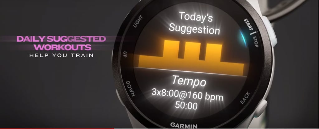 garmin forerunner 165 vs 265 vs fr55