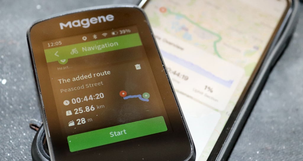 Magene c606 navigation courses routes