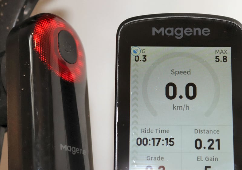 Magene C606 GPS Bike Computer L508 tail Light Radar