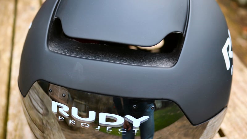 Rudy Project Wing Air Vent Open and Cover Clipped entirely removed