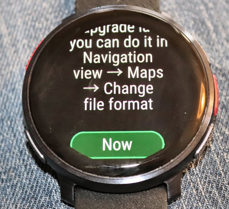 Polar Vantage V3 - Important New Map Firmware