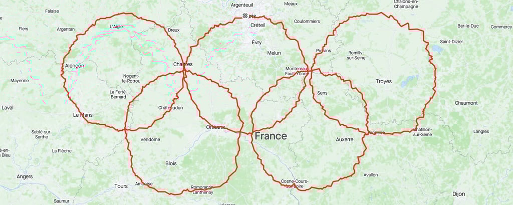 World Record Strava Art