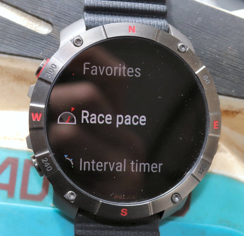 Polar Grit X2 Pace Target