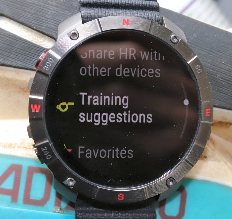 Polar Grit X2 Training Suggestions