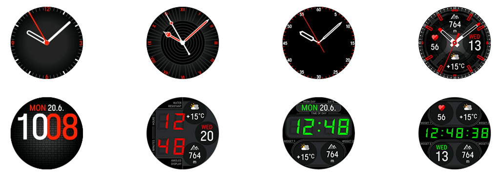Polar watchface hands