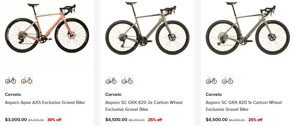 Cervelo Aspero discount Sale