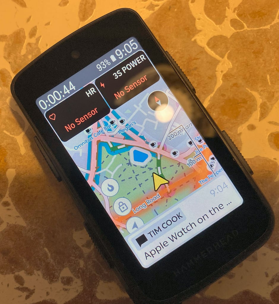 Hammerhead Karoo 3 notifications