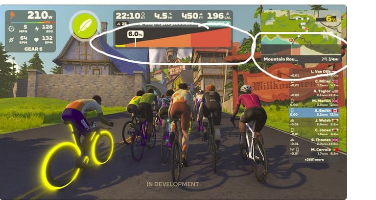 Zwift 2024 new main screen